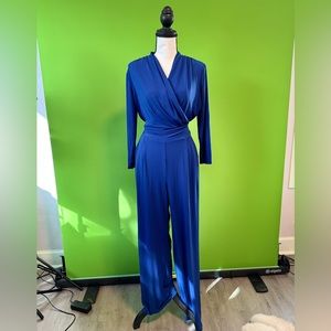 Blue jumpsuit